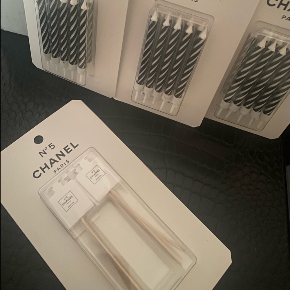 Chanel Factory 5 Candles and Cupcake Toppers